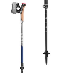 LEKI Traveller Carbon Trekking Poles Blue, One Size