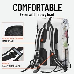 Dry Bag Waterproof for Women Men Roll Top Lightweight Dry Storage and 5L Coral