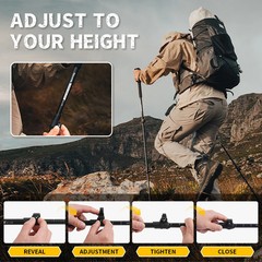 Naturehike ST03 Snow Pro Trekking Poles Outdoor Aluminum Alloy Camping Hiking Ca