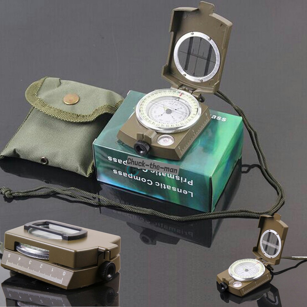 Professional Compass Pocket Military Army Outdoor Hiking Camping Survival BOB