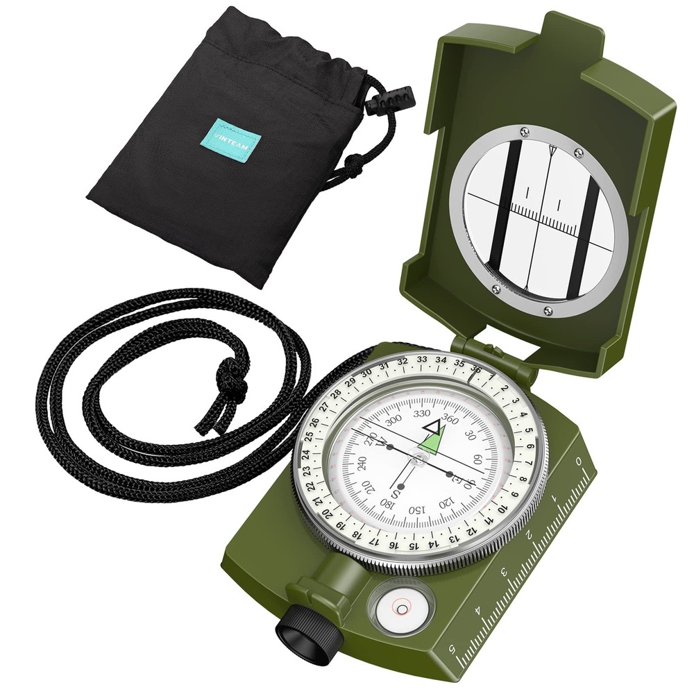 Compass, Hiking Compass Military Compass Multifunctional Waterproof Metal Sig…