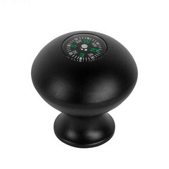Trekking Pole Monopod Head Grip Knob with Compass, 1/4 to 3/8 Hole Handle Grip