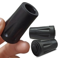 8Pcs Trekking Pole Tips Replacement Protectors, Rubber Feet for Hiking Black