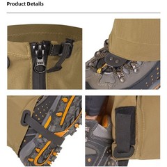 Desert Hiking Gaiters Lightweight for Men Women Windproof Fabric Shoe Covers
