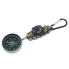 Pocket Snap Hook Compasses Carabiner Thermometer Camping Backpacking Survival