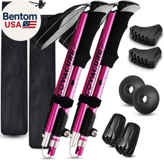 Hiking Poles Collapsible Trekking Poles – Aluminum Alloy 7075 Walking Sticks for