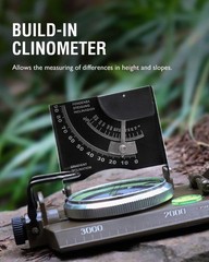 Waterproof Military Navigation Compass with Inclinometer for Adventure