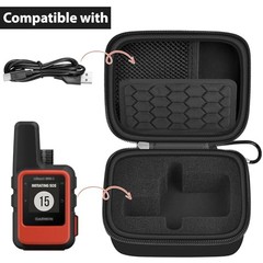 Satellite Communicator Case Compatible with Garmin InReach Black+Black Zipper