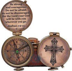 Religious Gift Be Strong Compass Graduation Gift Baptism Gift Communion Compass
