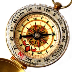 Brass Compass Camping Maps Classical Hiking Survival Tool Glow in the Dark