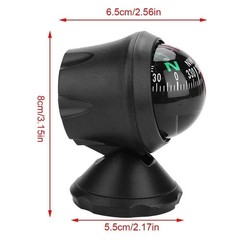 Compass for Car with Bottom Stick Car Compass Ball,Adjustible and Night Vision C