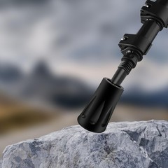 6Pcs Trekking Poles Tips Hiking Accessories – Cane 0.43″, Black (6pcs)