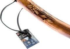 SE 60-Inch Natural Wood Walking Stick with Root Head & Steel Tip – 60″, Brown