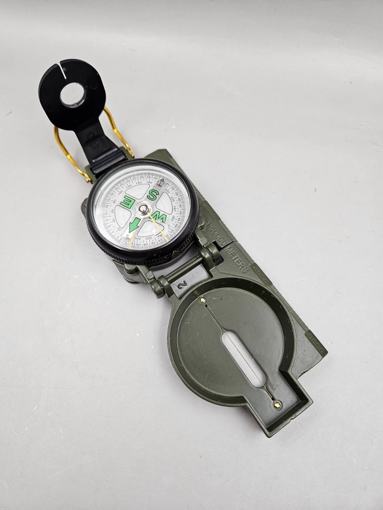Compass Lensatic Versatile Military Style Hiking Survival Army Green Compass