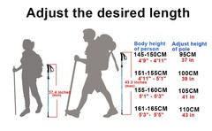 Lightweight Collapsible Trekking Pole – 7075 Aluminum Adjustable Walking Stick