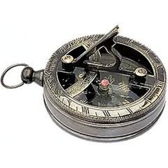 Engravable Brass Pocket Sundial Compass Nautical Antique Style Marine Compass Br