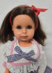 Vintage ELA doll, 42 cm, talking doll, made in Germany, sleeping eyes, very…