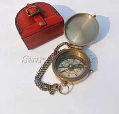 Go confidently in the direction of your dreams Brass Antique Compass