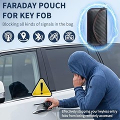 1 Pack Faraday Pouch Bag for Phone and Car Keys, RFID Signal Blocking Holder,