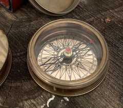 to My Husband I Love You, Brass Compass Engraved Gifts for Men, Bronze for Me…