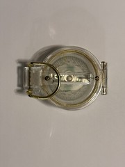 Lensatic Plastic Compass, Clear Great for Camping, Hiking, Outdoors
