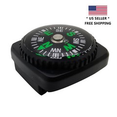 Slide on 20MM Watch Wrist Band Strap Compass Outdoor Waterproof Survival Gadget