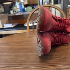 Timberland Premium 6 Inch Waterproof Boot Medium Red Nubuck Size 10 Toddler