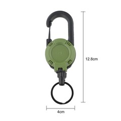 Retractable Keychain with 60cm Steel Cable Great for Keeping Keys Within Reach