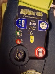 ACR Aquafix 406 Personal Locator Beacon Powers On