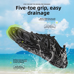 Polyester and Rubber Water Shoes for Beach Swimming Running and Water Sports