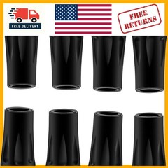 Replacement Rubber Feet for Hiking Poles – 8 Durable 11mm Tips for Any Terrain