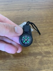 Portable Compact Compass With Nylon Loop
