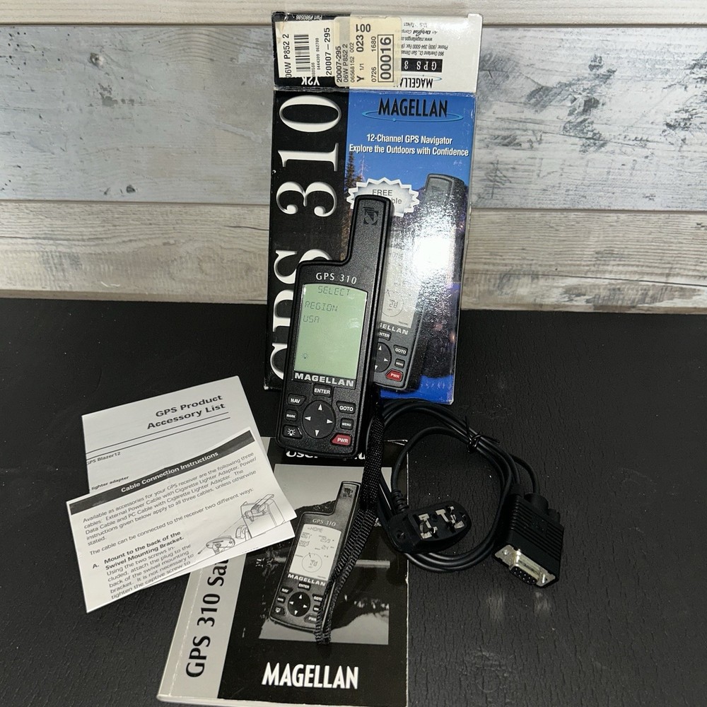 Magellan GPS 310 Satellite Navigator Handheld Receiver with Manual Tested