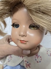 Toy Doll Celluloid Schildkröt Doll 44 cm Collector’s Original Sleeping Eyes