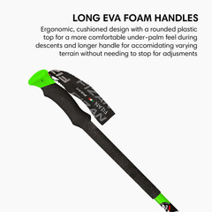 Lhotse – 8.1 Oz Ultralight Adjustable Trekking Poles for Touring, Walking, Hikin