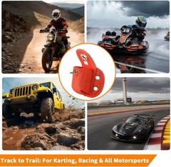 Transponder Mounting Pouch – Waterproof Orange Nylon Case with Status Window