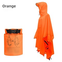 Three in One Adult Raincoat with Hood Waterproof Portable Outdoor Camping Gear