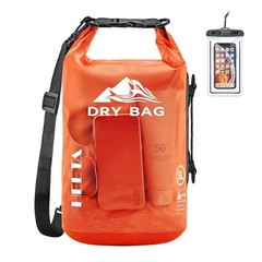 Dry Bag Waterproof for Women Men, 5L/10L/20L/30L/Roll Top 40L Orange