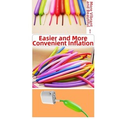 LED Portable Inflator for Balloons Air Mattress Toys USB Rechargeable 4.5KPA