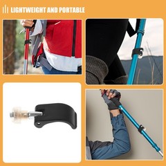 4 Sets Tent Pole Fittings Climbing Buckle Clip Backpacking Accessories