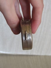 VTG German Made Field Pocket Compass WWII Era?? Silver Tone Metal READ