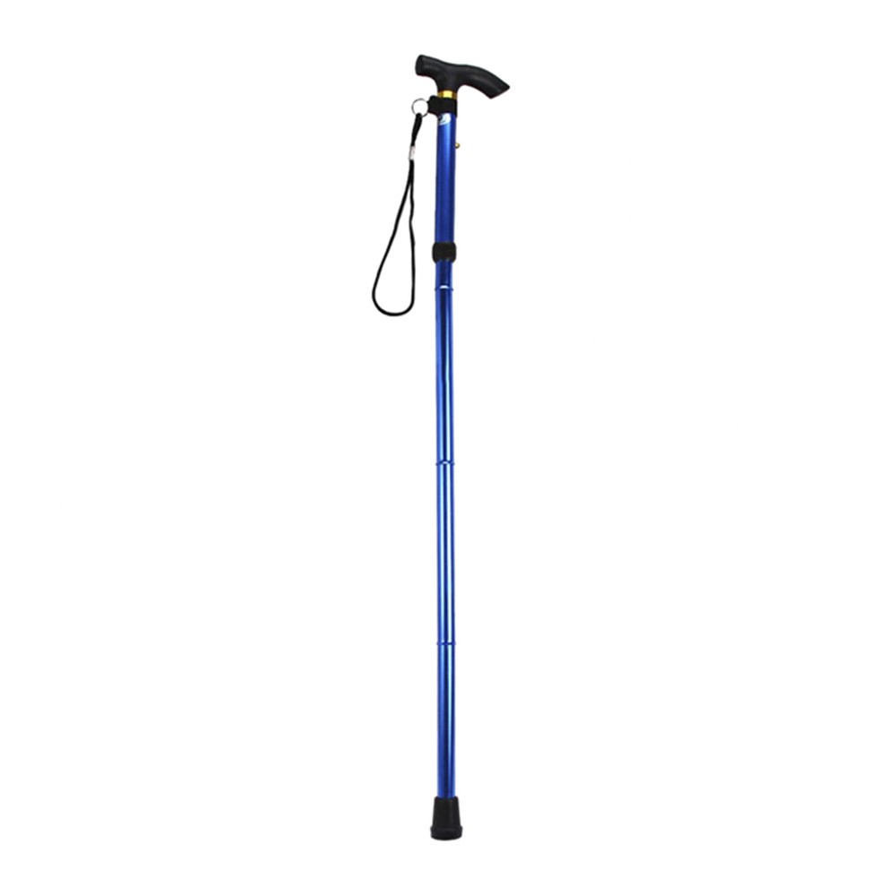 Aluminium Alloy Folding Cane Portable Hand Walking Stick Trekking Hiking B2V4