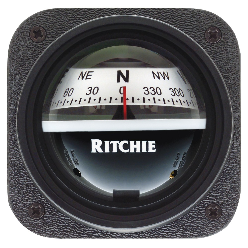 Ritchie V-527 Kayak Compass – Bulkhead Mount – White Dial V-527 UPC 010342161185