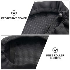 Knee Walker Cushion Cover Black Polyester Reusable for Leg Cart