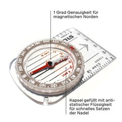 Compass Outdoor Classic Compass Small for Beginners & Kids Map Scales…