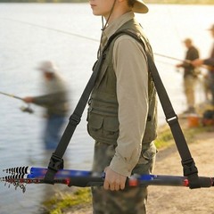 Outdoor Fishing Storage Sling Patterned Nylon Tape Fast Release Buckle