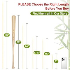Bamboo S’mores Sticks 50pc 17.5″ Marshmallow Roasting Skewers