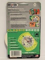 NEW Brunton 9020G Compass High Visibility Green Baseplate DECLINATION Adjustment