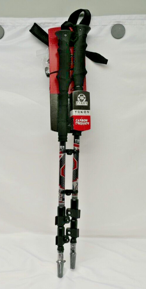 Yukon Charlie’s adjustable Carbon Trekker Pole Set up to 53″ long New