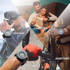 Professional Waterproof 5ATM Dive Wrist Scuba Compass TPU Band Sports Diving